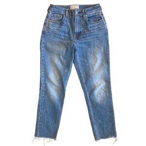 Everlane The Curvy Cheeky Jean Straight High Rise Cropped Denim NWT